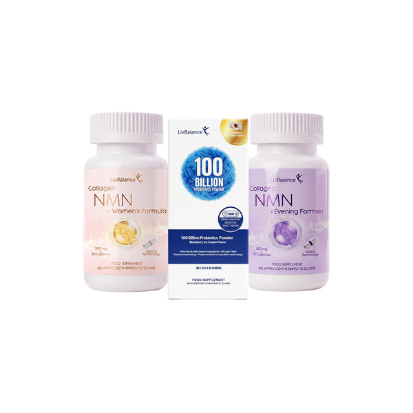 2 Bottles Each (30 Capsules Each) + 1 Box (10 Probiotic Sachets)