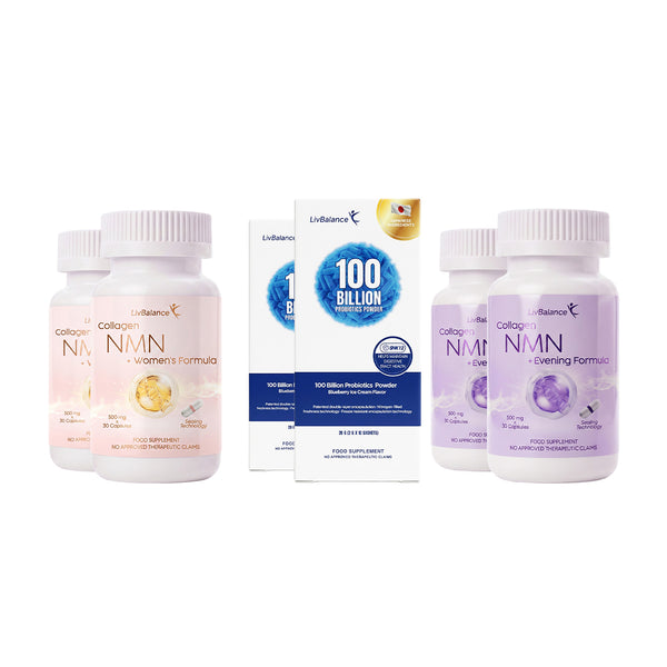 4  Bottles Each (60 Capsules Each) + 2 Boxes (20 Probiotic Sachets)