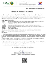 FDA Certificate - Magnesium