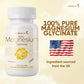 LivBalance Pure Magnesium Glycinate bottle with US flag and text '100% pure magnesium glycinate, ingredient sourced from the US'