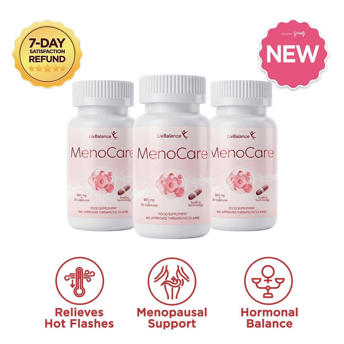 MenoCare (Fenugreek Extract + Celabio®-F with Iron and D-Chiro Inositol) - LivBalance®