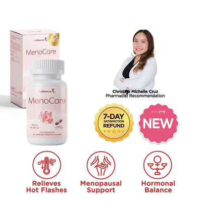 MenoCare (Fenugreek Extract + Celabio®-F with Iron and D-Chiro Inositol) - LivBalance®