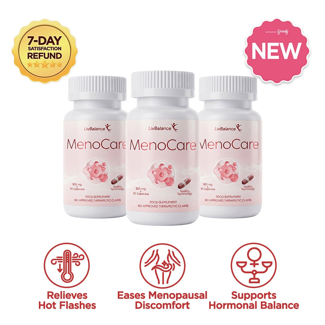 MenoCare (Fenugreek Extract + Celabio®-F with Iron and D-Chiro Inositol) - LivBalance®